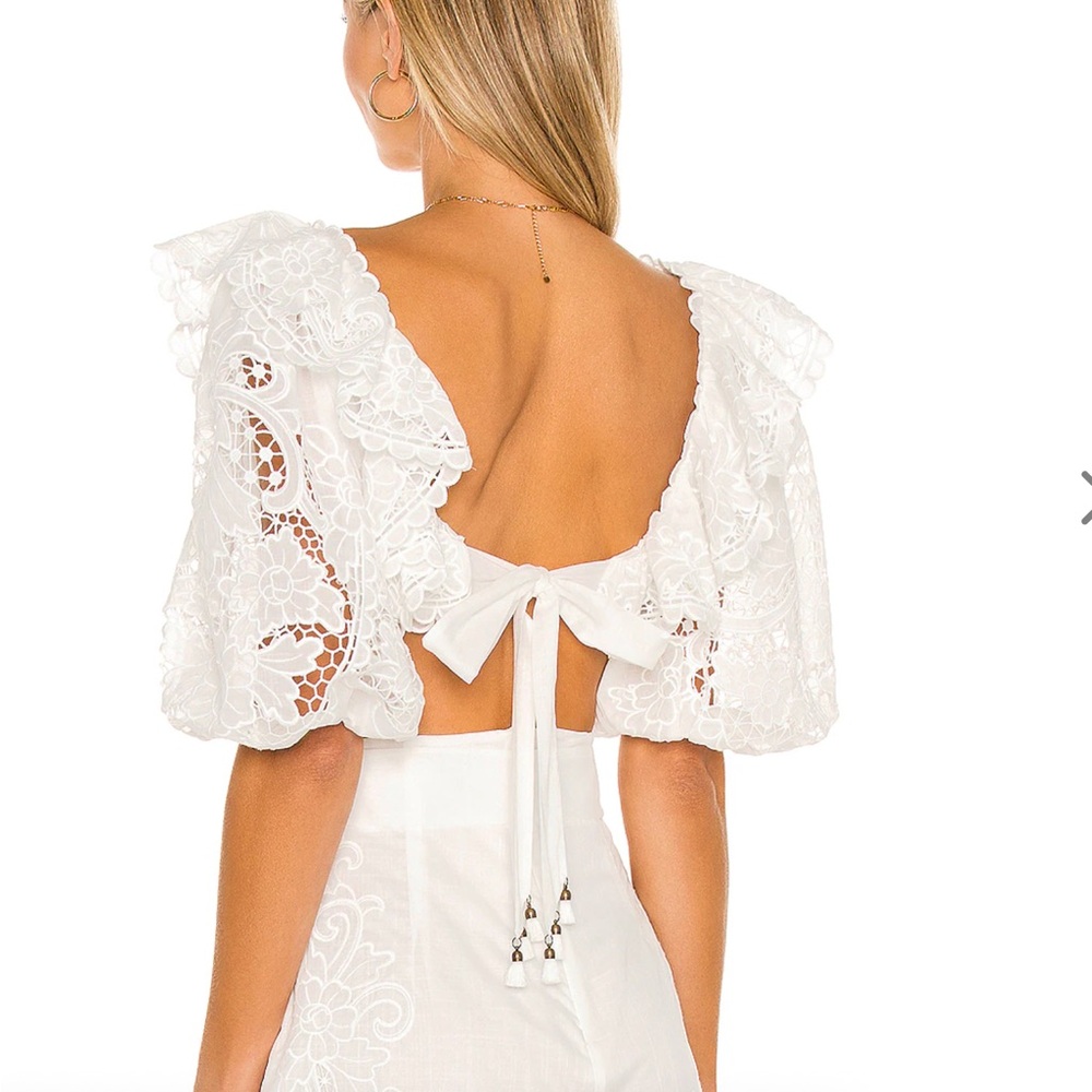 Zimmermann Lulu Scallop Frill Top